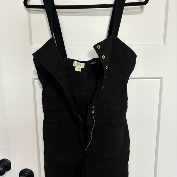 Anthropologie Maeve Black and Cream Wideleg Jumpsuit, Size 6 - Picture 4 of 10